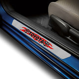 5D Carbon Fiber Texture Car Door Scuff Sill Cover Panel Step Protector For TOYOTA NEW 4PCS Set