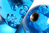 W-Power Manual Transmission Gear Stick Universal 60mm Shift Knob Grip -Blue Diamond Crystal Bubble