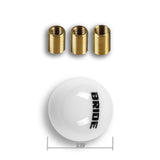 White JDM 58mm Round Bride Racing Manual Gear Stick Shift Knob Lever Shifter New