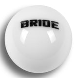 White JDM 58mm Round Bride Racing Manual Gear Stick Shift Knob Lever Shifter New