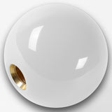 White JDM 58mm Round Bride Racing Manual Gear Stick Shift Knob Lever Shifter New