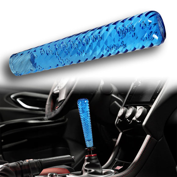JDM Universal Spiral Crystal VIP Manual Bubble Shifter Shift Knob Head 200mm