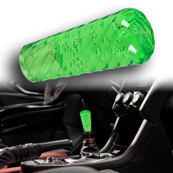 JDM Universal Spiral Crystal VIP Manual Bubble Shifter Shift Knob Head 100mm