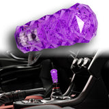 Universal 3D Diamond Crystal VIP Manual Bubble Shifter Shift Knob Head - 10CM