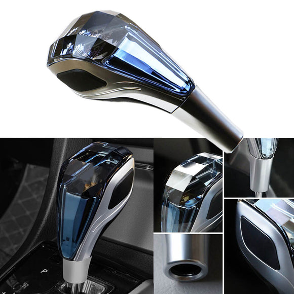 Crystal Handle Touch Motion Activated LED Car Gear Shift Knob Shifter for FORD