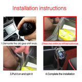 Crystal Handle Touch Motion Activated LED Car Gear Shift Knob Shifter for FORD