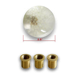 Universal 70MM Racing Crystal Ball Dandelion Real Flowers Shift Knob Shift Head