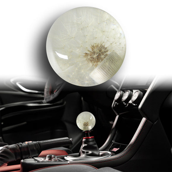 Universal 54MM Racing Crystal Ball Dandelion Real Flowers Shift Knob Shift Head