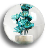 JDM 54mm Real Flower Round Ball Manual Auto Gear Stick Shift Knob Lever Shifter