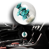 JDM 54mm Real Flower Round Ball Manual Auto Gear Stick Shift Knob Lever Shifter