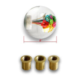 JDM 54mm Real Flower Round Ball Manual Auto Gear Stick Shift Knob Lever Shifter