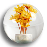 JDM 54mm Real Flower Round Ball Manual Auto Gear Stick Shift Knob Lever Shifter