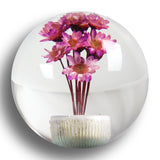 JDM 54mm Real Flower Round Ball Manual Auto Gear Stick Shift Knob Lever Shifter