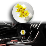 JDM 54mm Real Flower Round Ball Manual Auto Gear Stick Shift Knob Lever Shifter