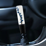 20CM JDM Clear Real Flowers Manual Gear Stick Shift Knob Lever Shifter Head VIP