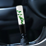 20CM JDM Clear Real Flowers Manual Gear Stick Shift Knob Lever Shifter Head VIP