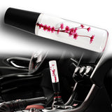 20CM JDM Clear Real Flowers Manual Gear Stick Shift Knob Lever Shifter Head VIP