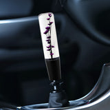 20CM JDM Clear Real Flowers Manual Gear Stick Shift Knob Lever Shifter Head VIP