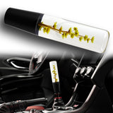 20CM JDM Clear Real Flowers Manual Gear Stick Shift Knob Lever Shifter Head VIP