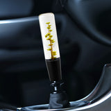 20CM JDM Clear Real Flowers Manual Gear Stick Shift Knob Lever Shifter Head VIP