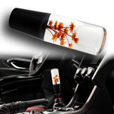 15CM JDM Clear Real Flowers Manual Gear Stick Shift Knob Lever Shifter Head VIP