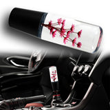 15CM JDM Clear Real Flowers Manual Gear Stick Shift Knob Lever Shifter Head VIP