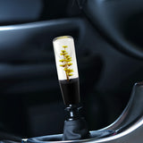 15CM JDM Clear Real Flowers Manual Gear Stick Shift Knob Lever Shifter Head VIP