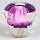 JDM Clear Real Rose Flower Diamond Shape Manual Gear Stick Shift Knob 50mm New