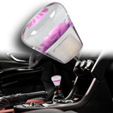 JDM Clear Real Rose Flower Diamond Shape Manual Gear Stick Shift Knob 50mm New