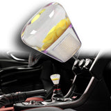 JDM Clear Real Rose Flower Diamond Shape Manual Gear Stick Shift Knob 50mm New