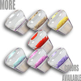 JDM Clear Real Rose Flower Diamond Shape Manual Gear Stick Shift Knob 50mm New