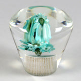 Unique JDM Clear Real Flower Diamond Shape Car Manual Gear Stick Shift Knob 50mm