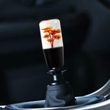 10CM JDM Clear Real Flowers Manual Gear Stick Shift Knob Lever Shifter Head VIP