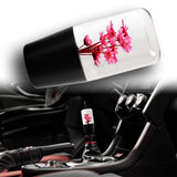 10CM JDM Clear Real Flowers Manual Gear Stick Shift Knob Lever Shifter Head VIP