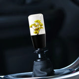 10CM JDM Clear Real Flowers Manual Gear Stick Shift Knob Lever Shifter Head VIP