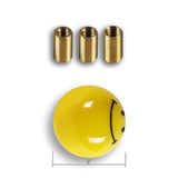 JDM HAPPY SMILE FACE Yellow Round Ball Manual Car Gear Stick Shift Knob Shifter