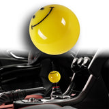 JDM HAPPY SMILE FACE Yellow Round Ball Manual Car Gear Stick Shift Knob Shifter