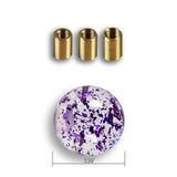 JDM 58mm Round Ball Sphere Glitter Manual Gear Stick Shift Knob Lever Shifter
