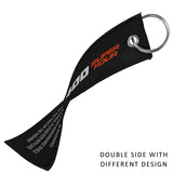Black Honda Atv Rancher Foreman Rubicon Key Chain Strap Dirt Bike Key Tag Lanyard