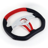 350mm Black & Red 3-Spoke MOMO-Sport Steering Wheel – 6-Bolt 70mm PCD