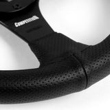 13.5" (350MM) Black Leather 3-Spoke Sport Steering Wheel – 6-Bolt
