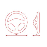 355mm Leather 3" Deep Dish Steering Wheel Black Stitch For OMP MOMO Nismo Nissan