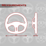NRG 14" 350mm 6-Bolt Hole White Leather White Stitch Grip Aluminum Finished 3-Spoke Steering Wheel ST-013WT -Silver Spoke