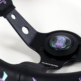 13.75" Likewise Pablo Edition Black Deep Dish 3-Spoke Sport Steering Wheel – 3.5" Deep