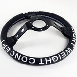 13.75" RAYS x VERTX gramLIGHTS Black & Blue Deep Dish 3-Spoke Sport Steering Wheel – 6-Bolt