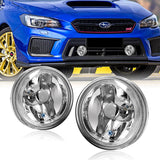 Universal 4" Round Fog and Driving Lights Kit -Chrome Housing, Clear Lens, Includes Switch