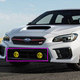 Universal 4" Round Fog and Driving Lights Kit -Chrome Housing, Yellow Lens, Includes Switch