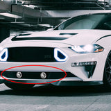 Universal 3.5" Round Fog and Driving Lights Kit -Chrome Housing, Clear Lens, Includes Switch