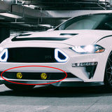 Universal 3.5" Round Fog and Driving Lights Kit -Chrome Housing, Yellow Lens, Includes Switch