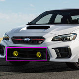 Universal 3.5" Round Fog and Driving Lights Kit -Chrome Housing, Yellow Lens, Includes Switch